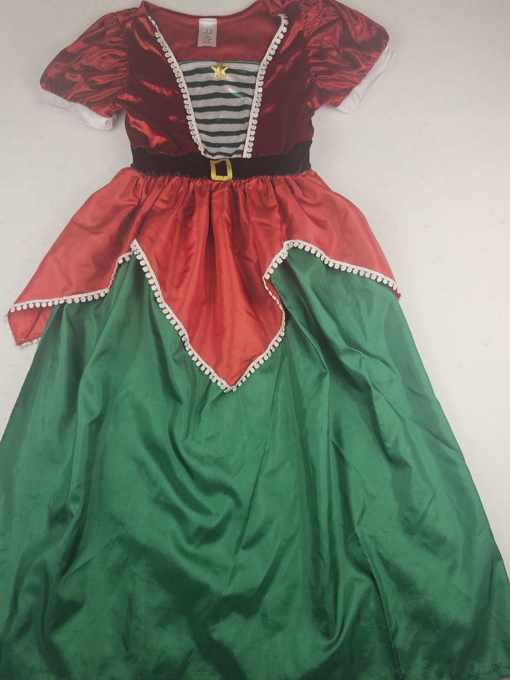 Little Adventures Girl's Size Large 5-7 Years Christmas Dress-Up Gown